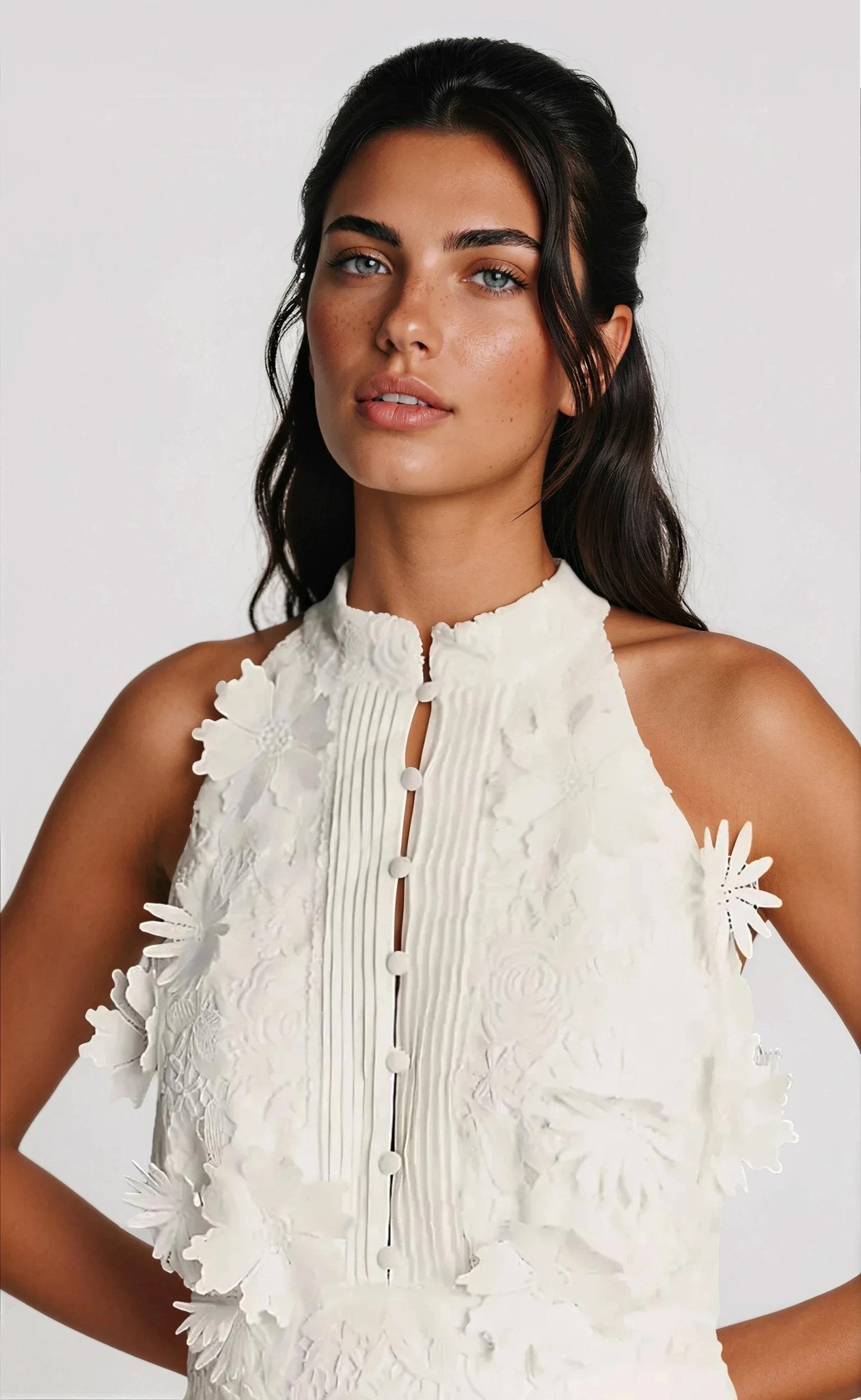 Remy Sleeveless Top – Orchid White XO, Tina