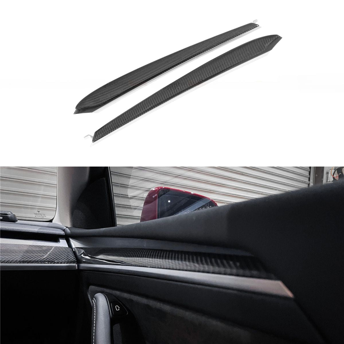 Repalcement Real Carbon FiberDoor Trim Panel for Model 3/Y Tesery Official Store