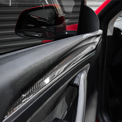 Repalcement Real Carbon FiberDoor Trim Panel for Model 3/Y Tesery Official Store