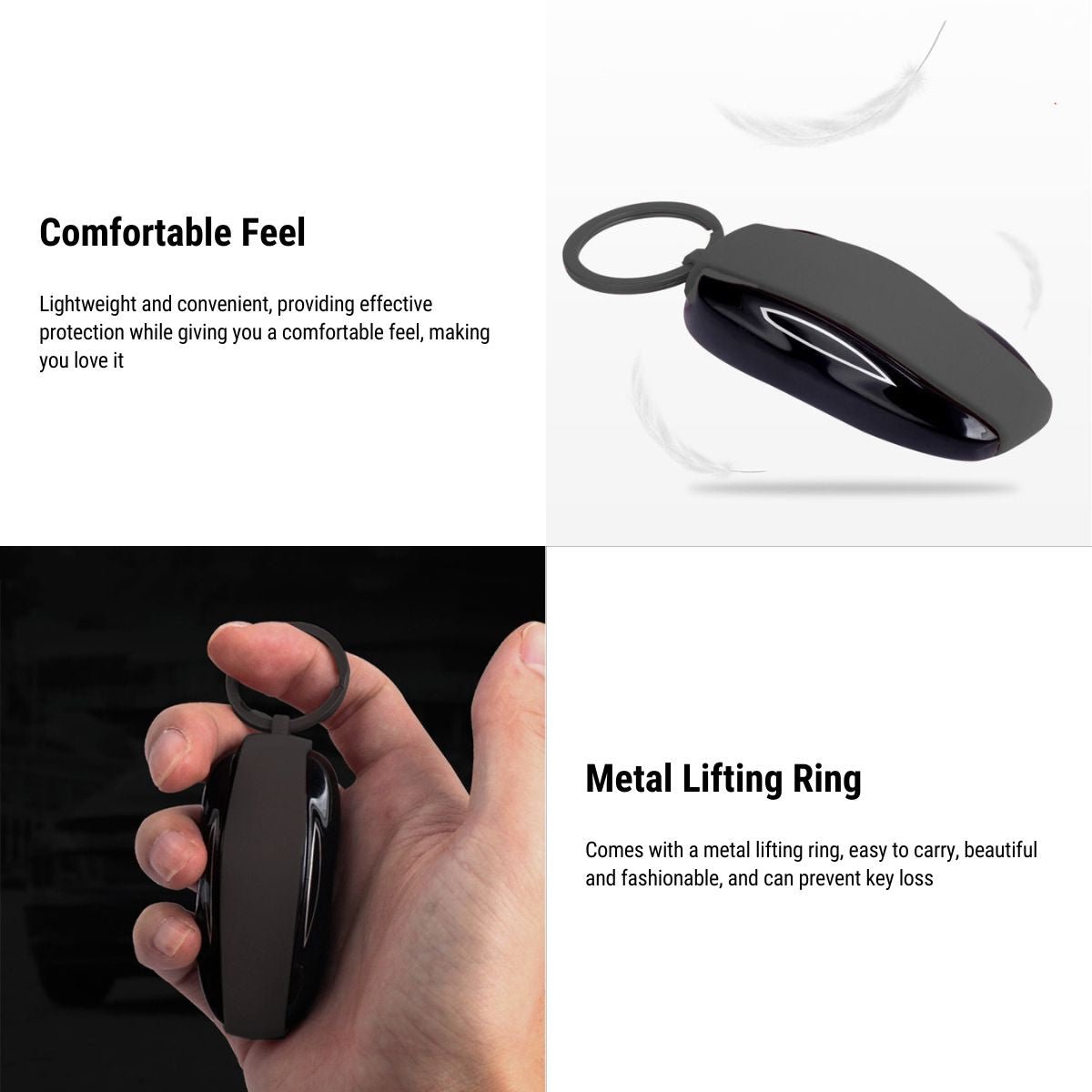Silicone Key Fob Cover for Model S/X | Metal Buckle | Scratch Protection | OEM Quality Tesery Official Store
