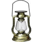 Retro Kerosene Lamp LED Horse Lantern Outdoor Waterproof Portable Rechargeable Solar Powered Flame Light