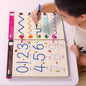 Reusable Magic Practice Workbook Set with Erasable Pen and Refills