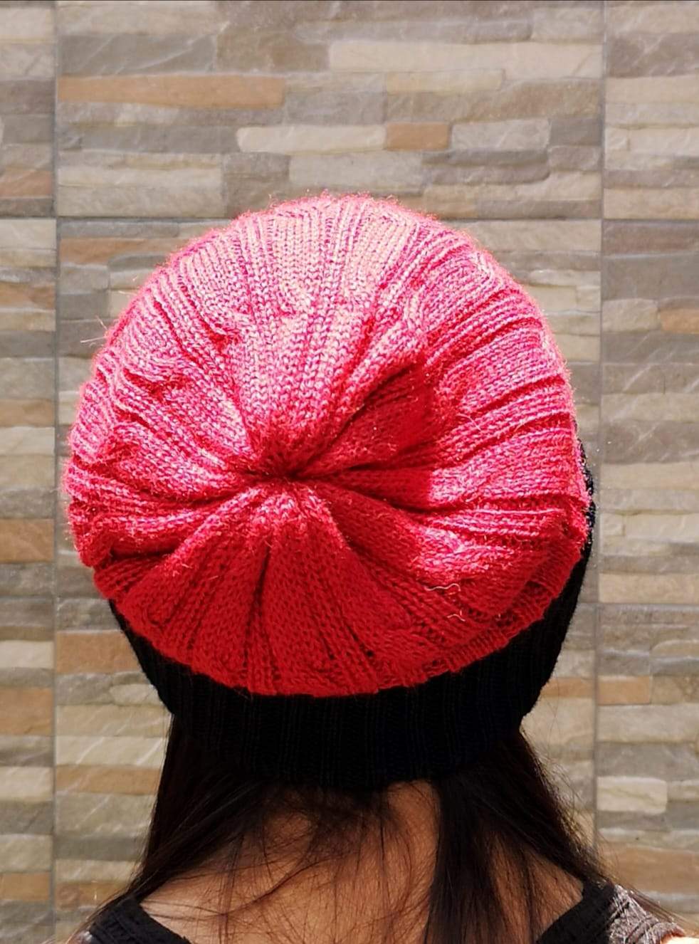 Reversible Cabled 100% Alpaca Knit Hat Purely Alpaca