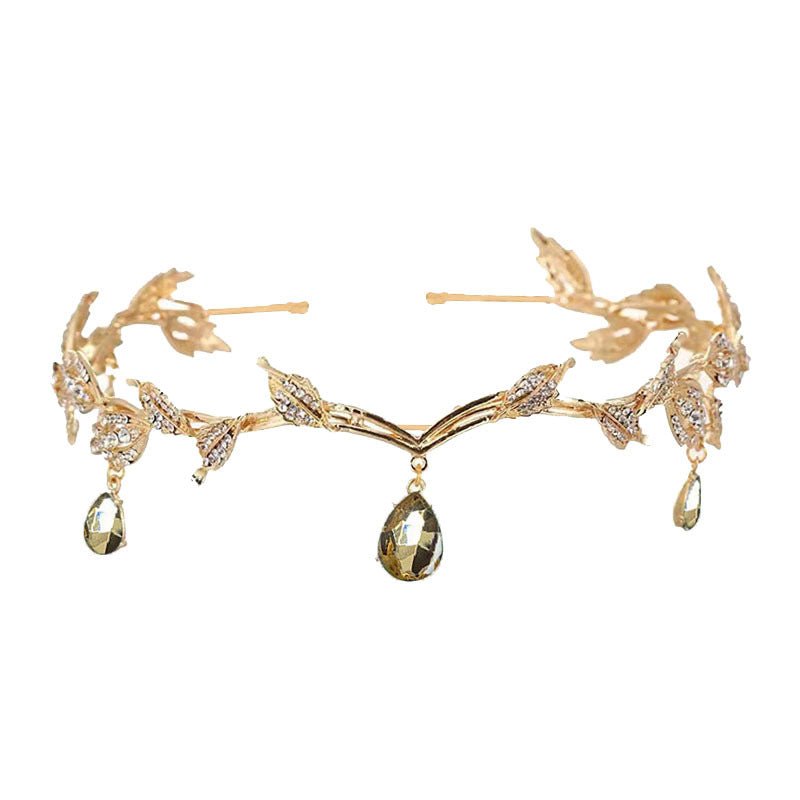 Rhinestone-Encrusted Hair Clip with Forehead Pendant Accent (MAC329) Mariam's Collection