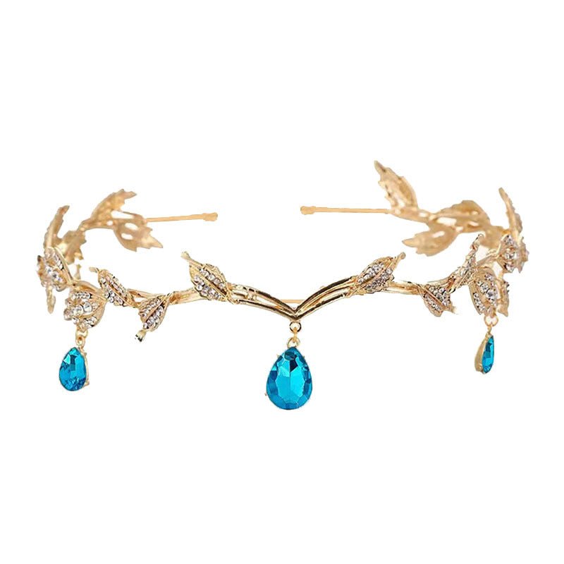 Rhinestone-Encrusted Hair Clip with Forehead Pendant Accent (MAC329) Mariam's Collection
