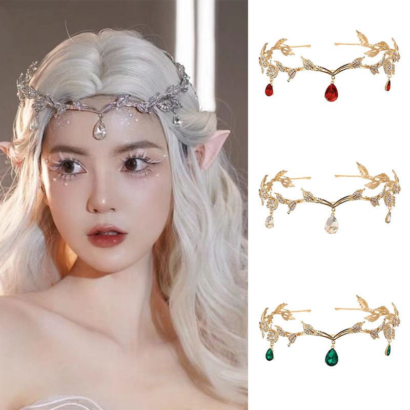 Rhinestone-Encrusted Hair Clip with Forehead Pendant Accent (MAC329) Mariam's Collection