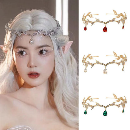 Rhinestone-Encrusted Hair Clip with Forehead Pendant Accent (MAC329) Mariam's Collection