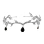 Rhinestone-Encrusted Hair Clip with Forehead Pendant Accent (MAC329) Mariam's Collection
