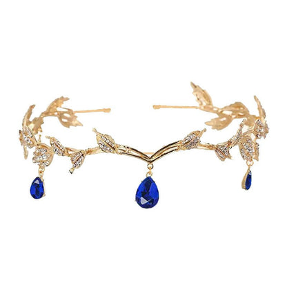 Rhinestone-Encrusted Hair Clip with Forehead Pendant Accent (MAC329) Mariam's Collection