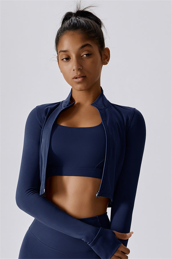 The Eloise Jacket Sports Bra Shorts 3-Piece Set Fitglutes Activewear Gymwear Sportswear & Workout Clothes