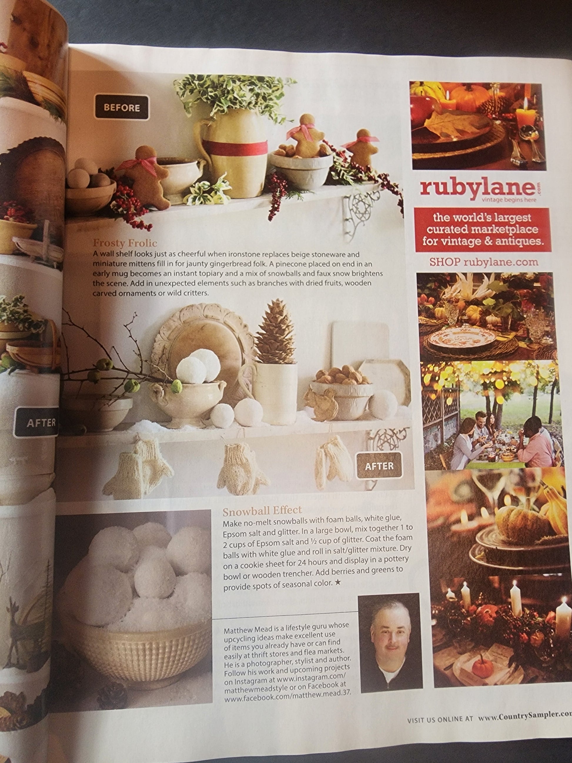Country Sampler Jan 2019 Restful Retreats Create a Guest Suite, top 10 Collectibles Tennessee Junk Trunk