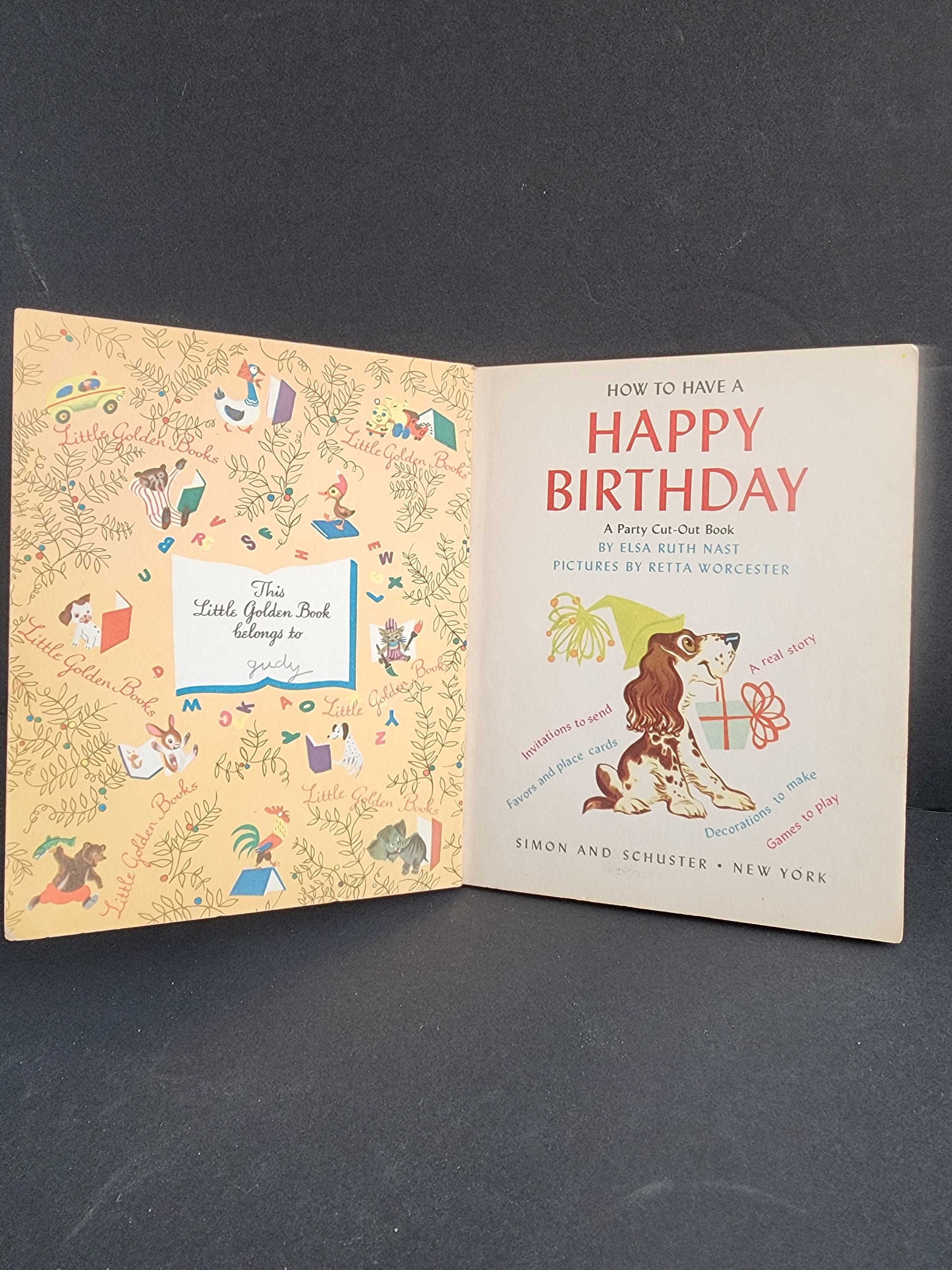 How to have a Happy Birthday A Party Cut-Out Book by Elsa Ruth Nast. Tennessee Junk Trunk