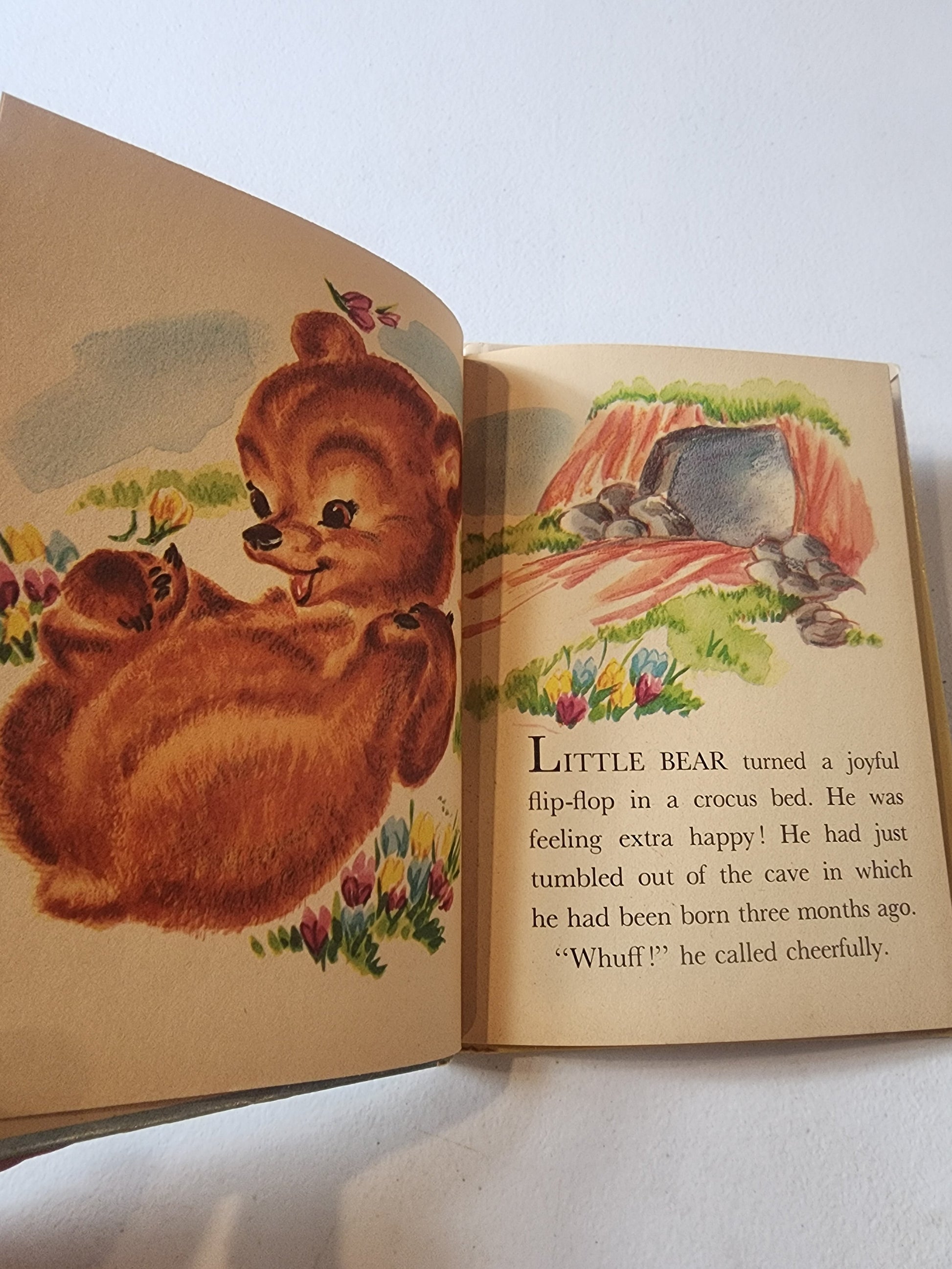 Vintage 1956 A Rand McNally Junior Elf Book Little Bear Picture Storybook Tennessee Junk Trunk