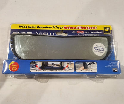 New Angel View Wide Angle Rearview Mirror As Seen On TV Black Convex Car Mirror Tennessee Junk Trunk