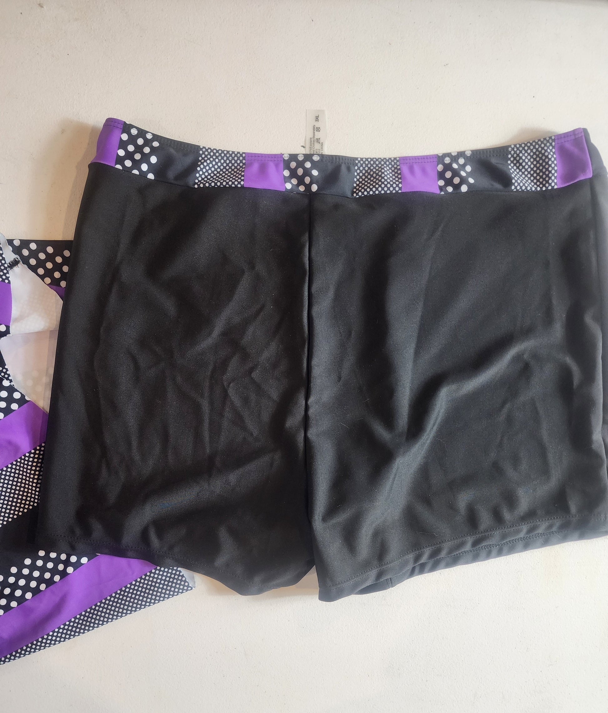Women's Plus Size Swimsuit 18-20 Purple Black White Tennessee Junk Trunk
