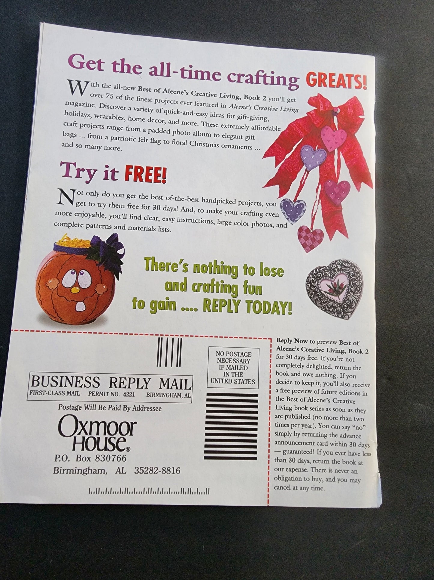 Aleene's Creative Living Dec. 1998 Craft Sewing Quilting craft book Tennessee Junk Trunk