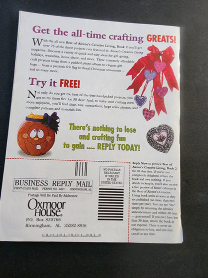 Aleene's Creative Living Dec. 1998 Craft Sewing Quilting craft book Tennessee Junk Trunk