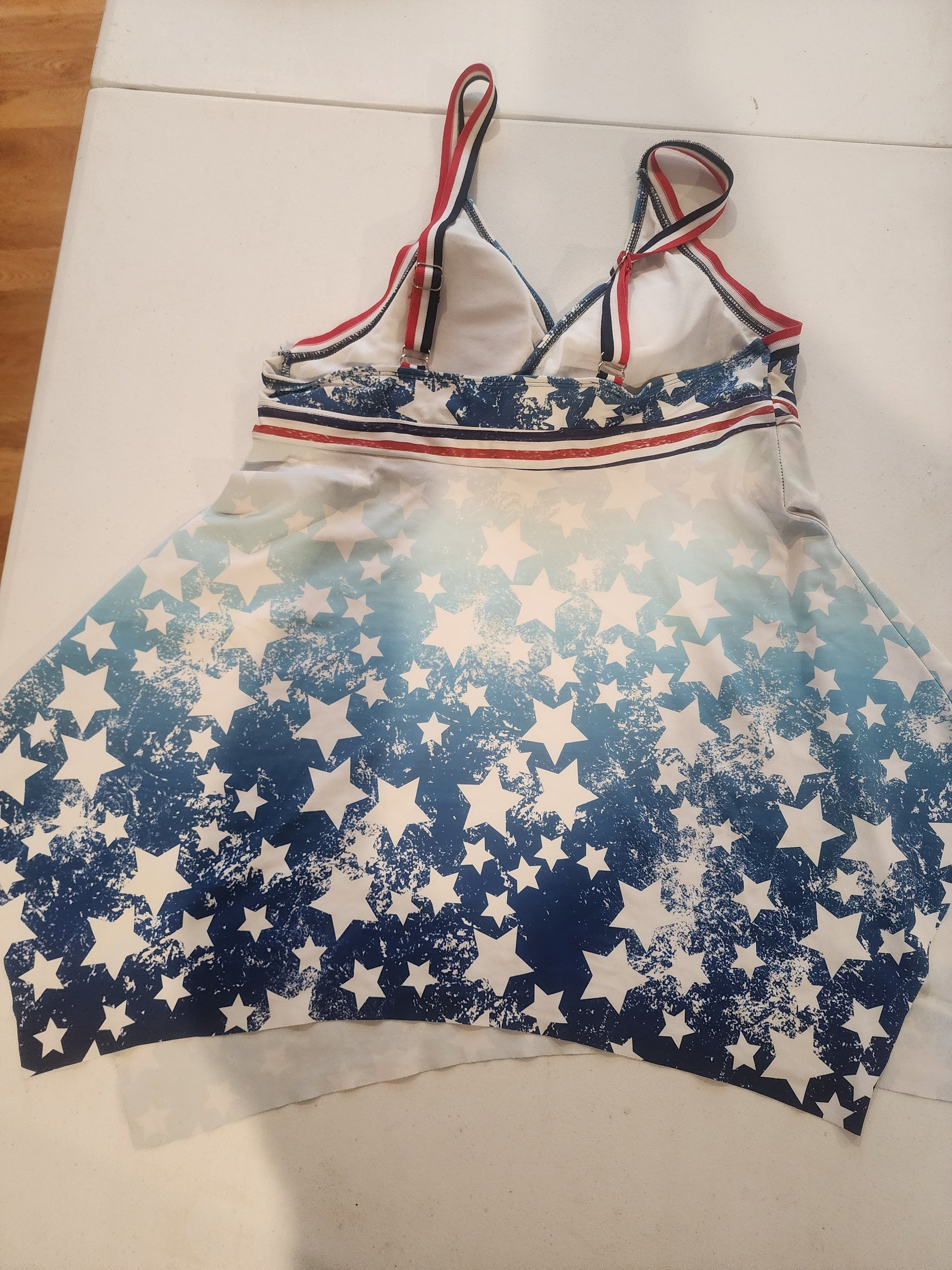 Women's Two-piece tankini Patriotic swimsuit XL 16 Tennessee Junk Trunk