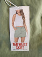 Women's New Green Denim Skirt 13/31 by Celebrity Pink 14.75" long waist 31" Tennessee Junk Trunk