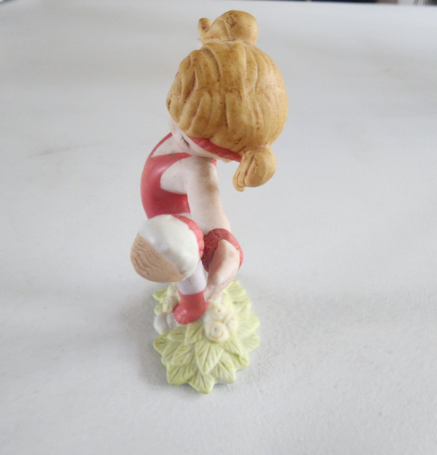 70s Vintage George Good Taiwan Porcelain Gymnastics Girl Figurine Gymnast Tennessee Junk Trunk