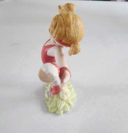 70s Vintage George Good Taiwan Porcelain Gymnastics Girl Figurine Gymnast Tennessee Junk Trunk