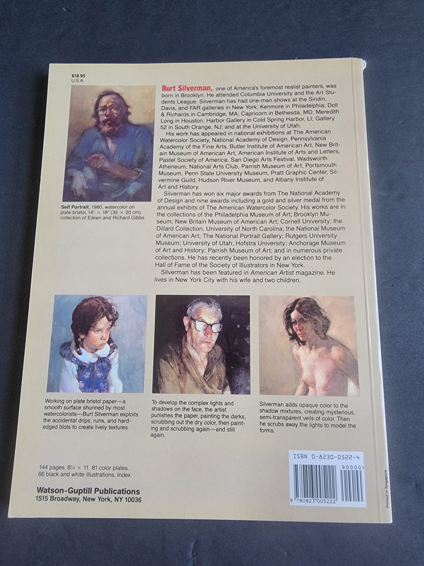 Breaking the Rules of Watercolor Burt Silverman paperback book i Tennessee Junk Trunk