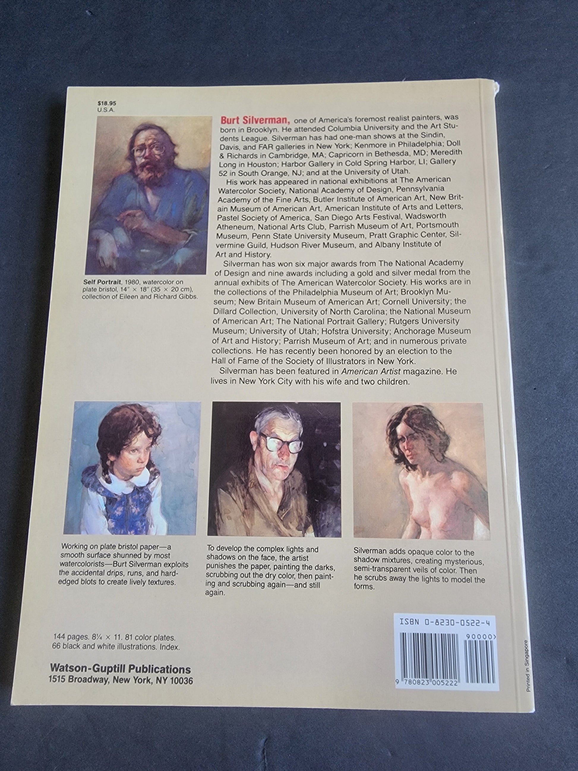 Breaking the Rules of Watercolor Burt Silverman paperback book i Tennessee Junk Trunk