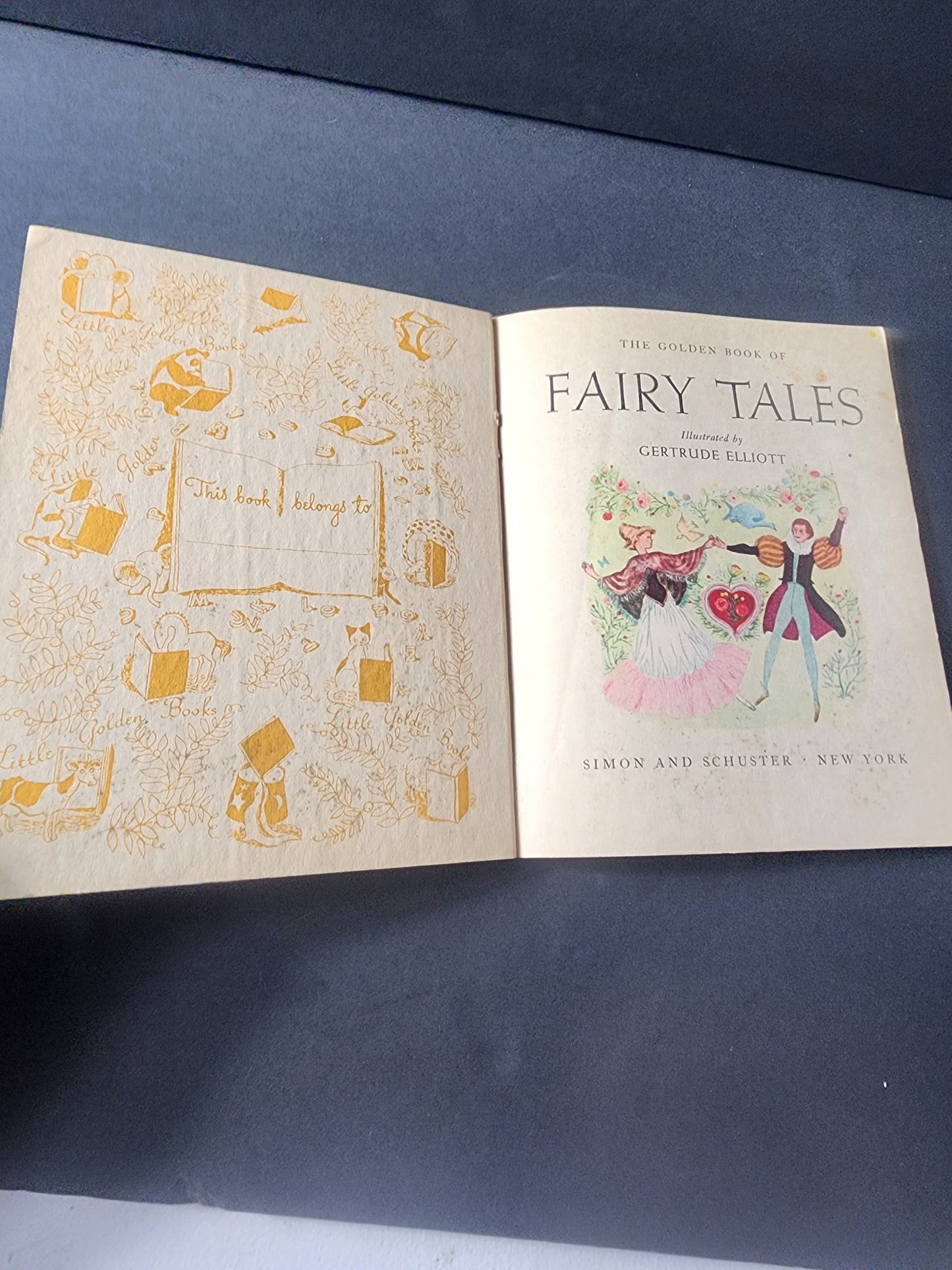 Vintage 1946 FIRST LITTLE FAIRY TALES A Little Golden Book Tennessee Junk Trunk
