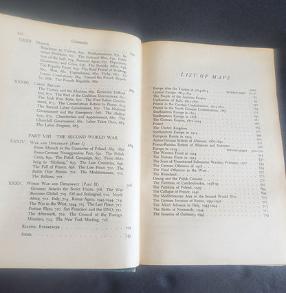 Europe Since 1815, Garrett and Godfrey HB 1947, History Book Tennessee Junk Trunk