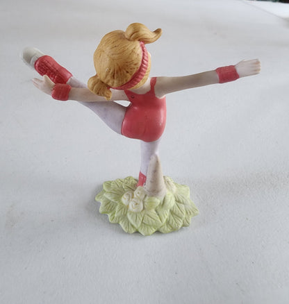 70s Vintage George Good Taiwan Porcelain Gymnastics Girl Figurine Gymnast Tennessee Junk Trunk