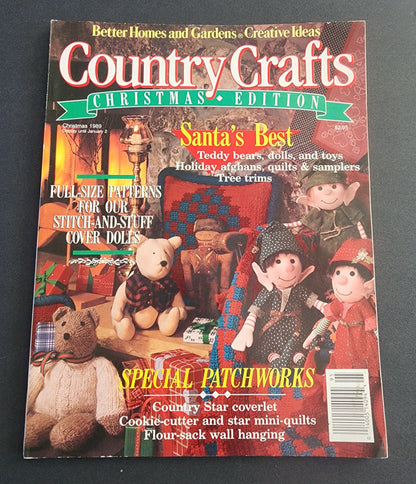 Vtg Better Home and Gardens Magazine 1989 Country Crafts Christmas Edition Santa's BEST Tennessee Junk Trunk