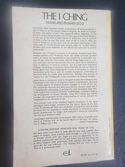 I Ching : The Book of Changes by James Legge (1963, Trade PChing : The Book of Changes by James Legge (1963, Trade Paperback) Tennessee Junk Trunk
