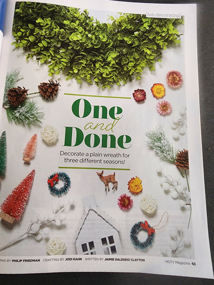 HGTV MAGAZINE - HOLIDAY BEST - NOV/DEC 2024 FESTIVE IDEAS, FIREPLACE, DECORATE Tennessee Junk Trunk