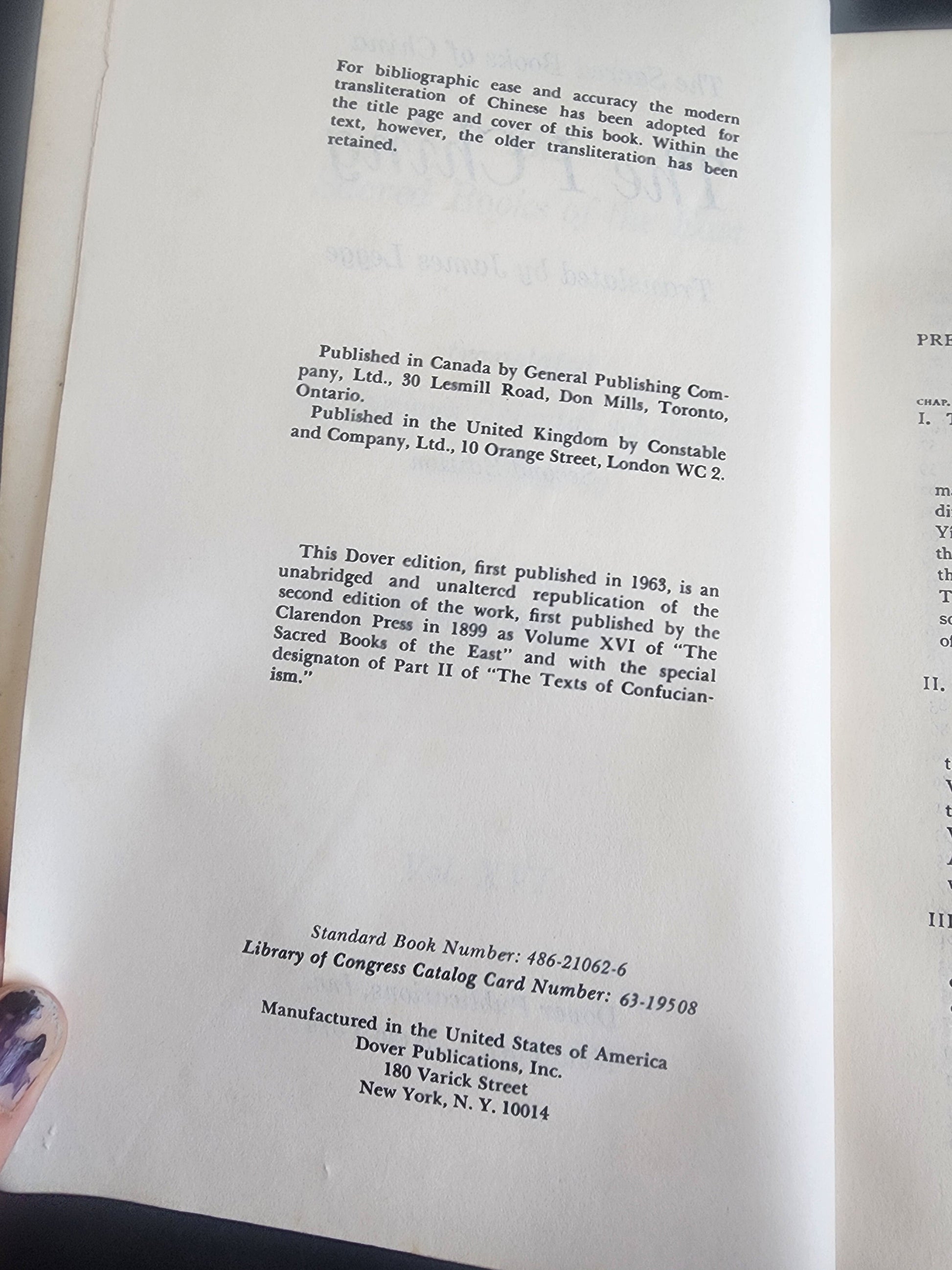 I Ching : The Book of Changes by James Legge (1963, Trade PChing : The Book of Changes by James Legge (1963, Trade Paperback) Tennessee Junk Trunk