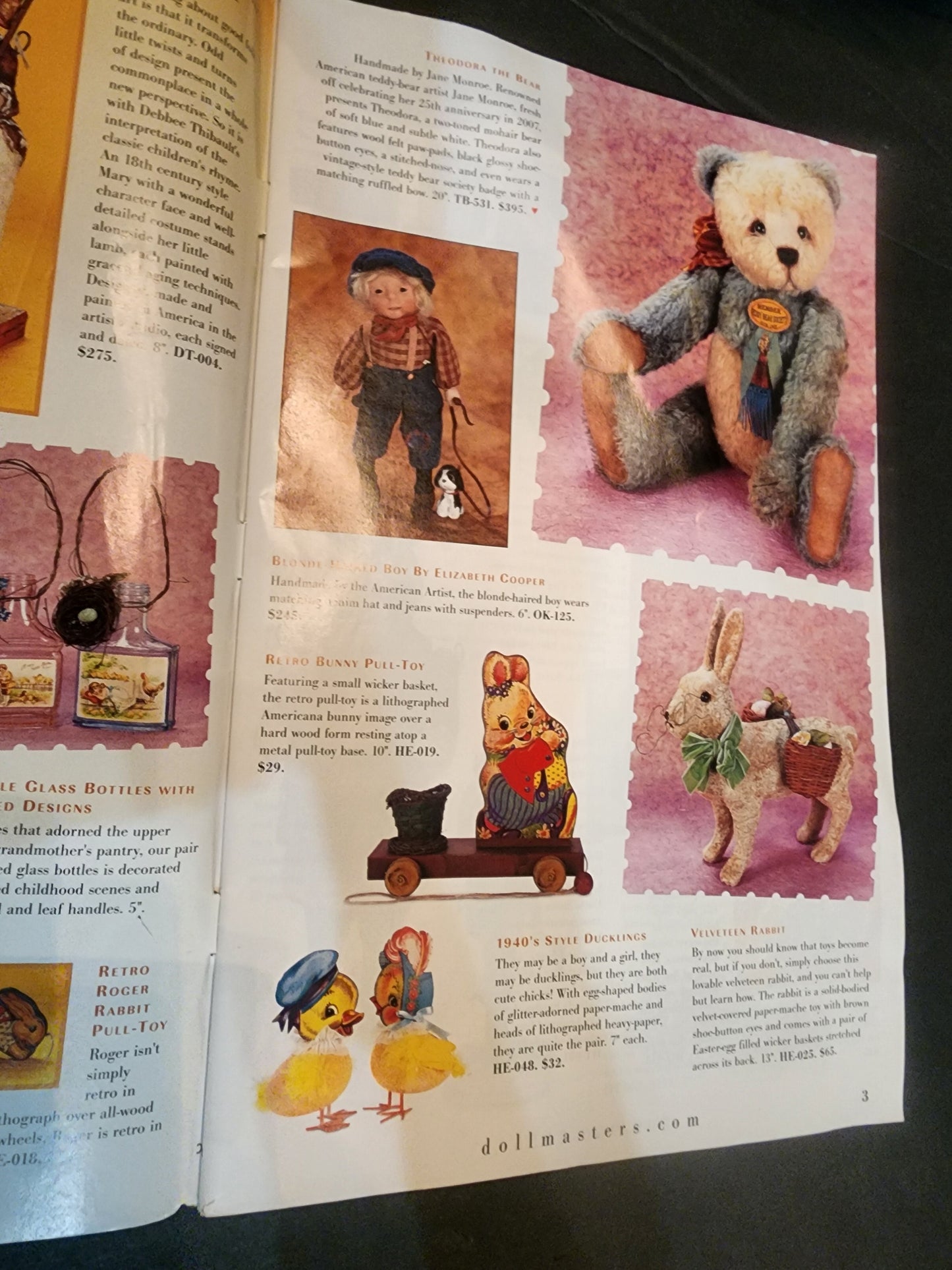 Dollmasters Catalog, A Treasury of Nostalgia, Grown-up Gifts Collectibles  2008 Tennessee Junk Trunk