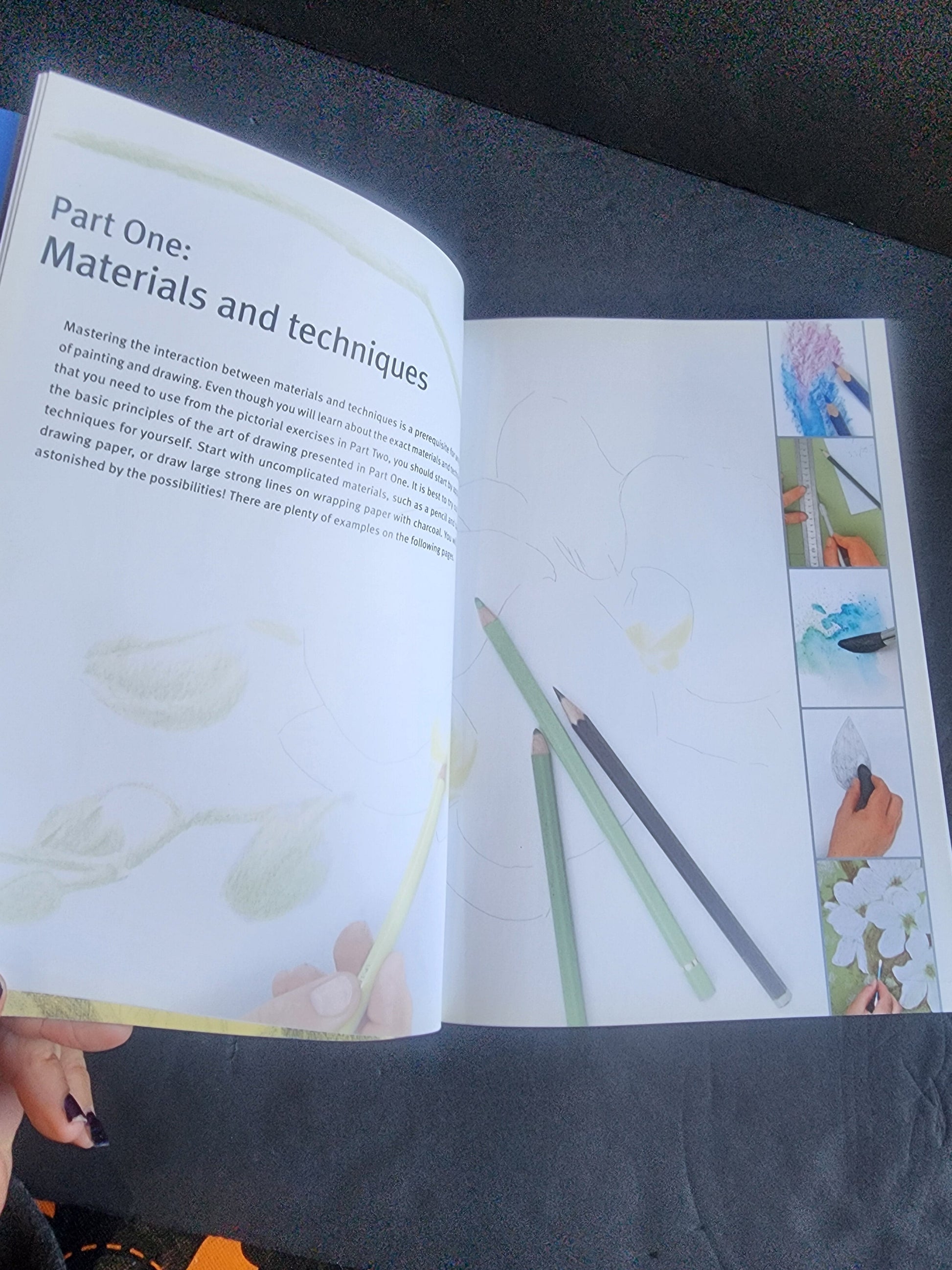 Draw Flowers using pencils, pastels, crayons and charcoal paperback Annie Pieper softcover book Tennessee Junk Trunk