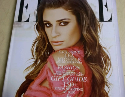 ELLE December 2013 Lea Michele cover SEALED issue + Ava Smith + Margot Robbie Tennessee Junk Trunk