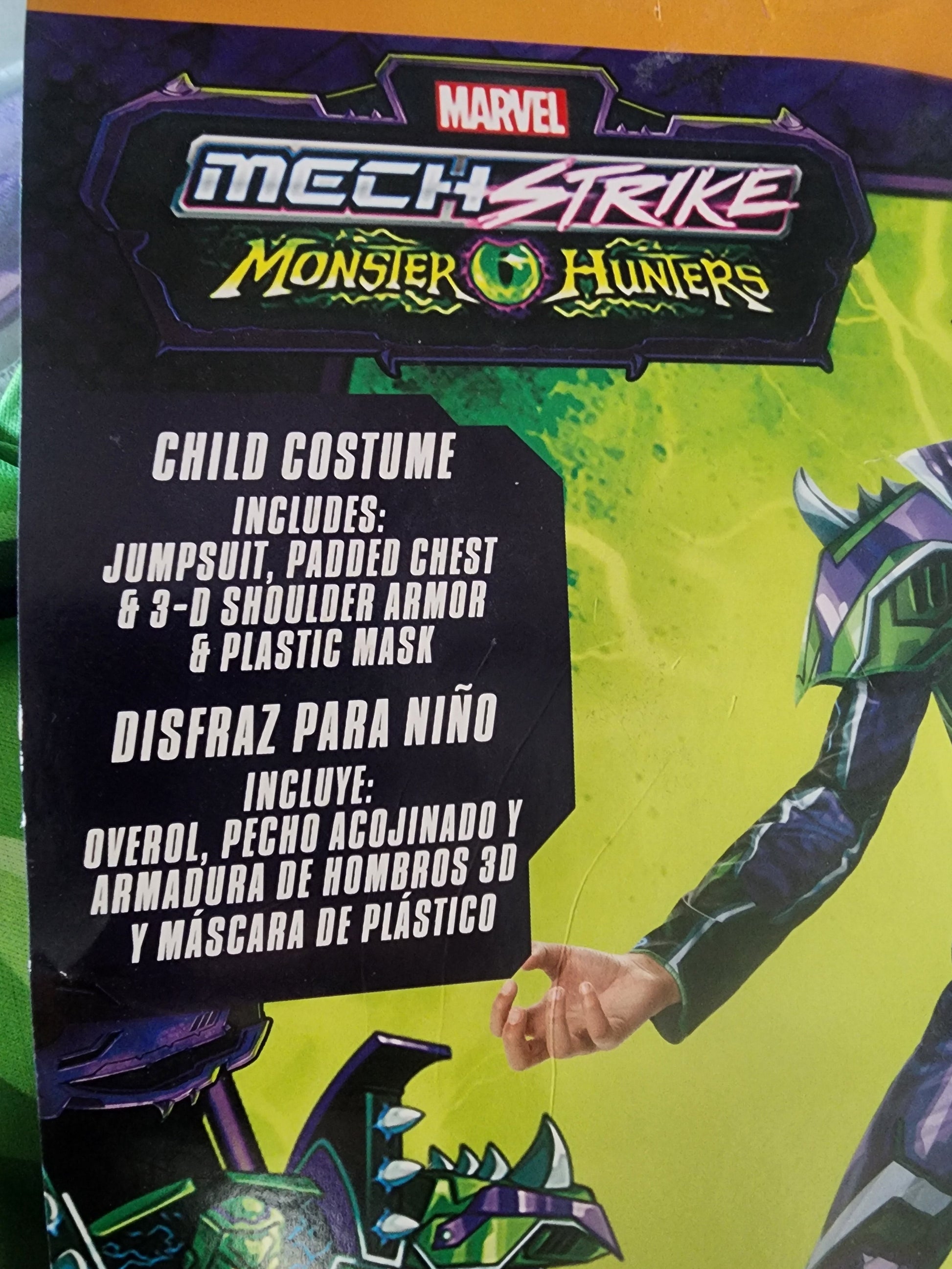 Marvel Mech Strike HULK Halloween Costume Boys Jumpsuit Armor Mask Size 10/12 L Tennessee Junk Trunk
