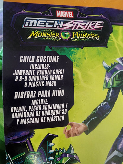 Marvel Mech Strike HULK Halloween Costume Boys Jumpsuit Armor Mask Size 10/12 L Tennessee Junk Trunk