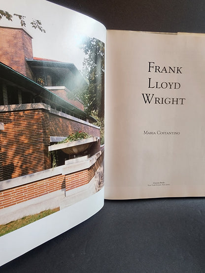Frank Lloyd Wright Hardcover Book Maria Costantino Architecture Photos Fallingwater 1991 Tennessee Junk Trunk