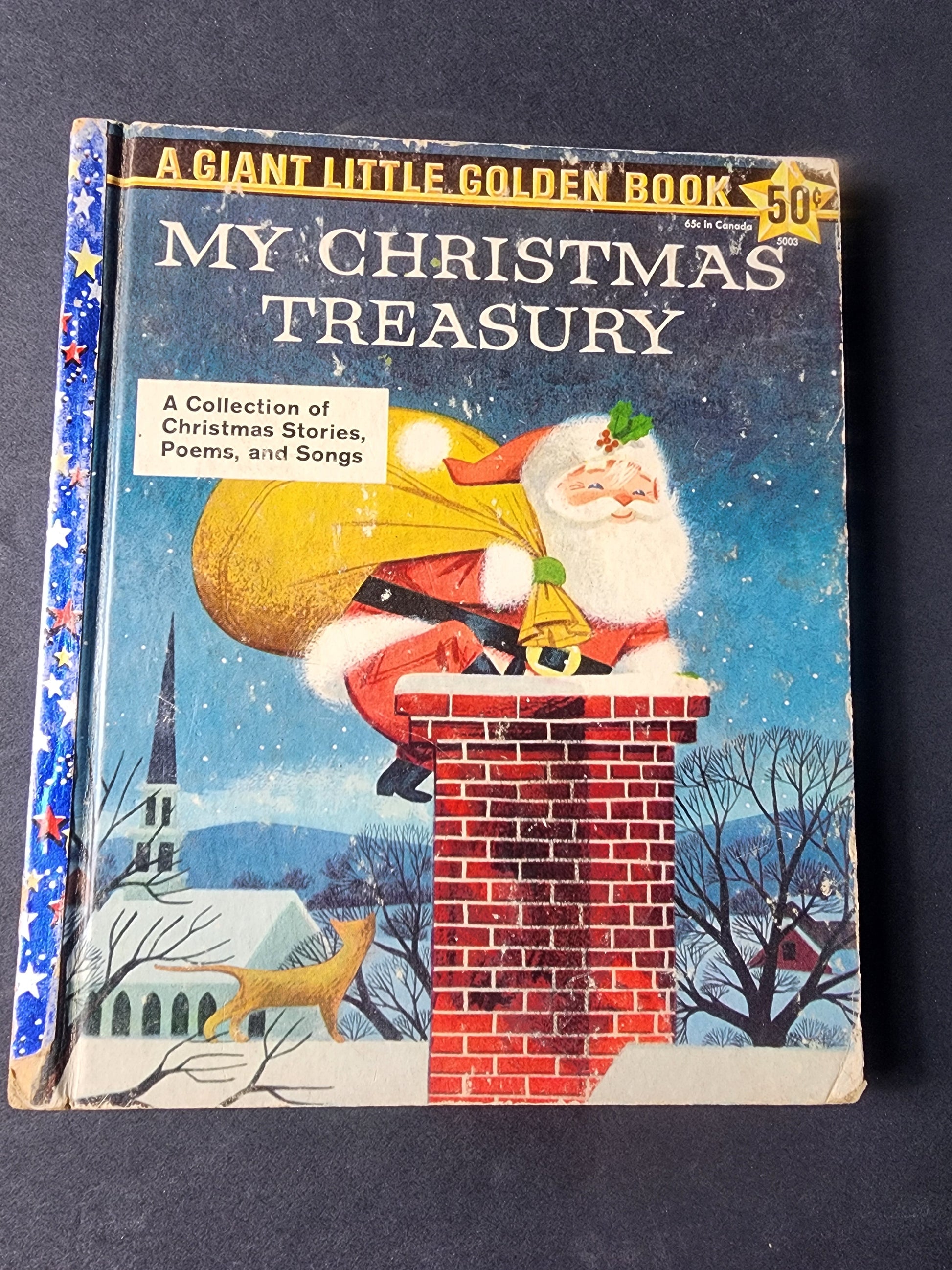 My Christmas Treasury" is a classic Little Golden Book published in 1957 by Golden Books. A Giant little Golden book Tennessee Junk Trunk