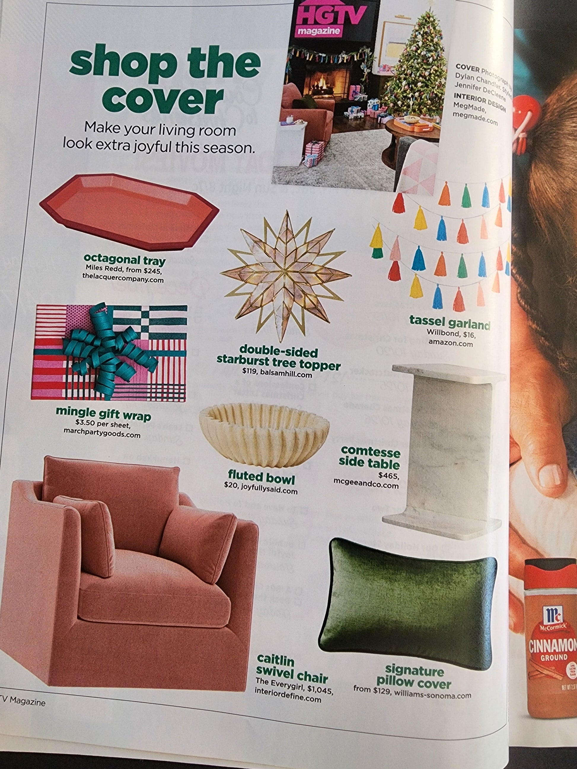 HGTV MAGAZINE - HOLIDAY BEST - NOV/DEC 2024 FESTIVE IDEAS, FIREPLACE, DECORATE Tennessee Junk Trunk