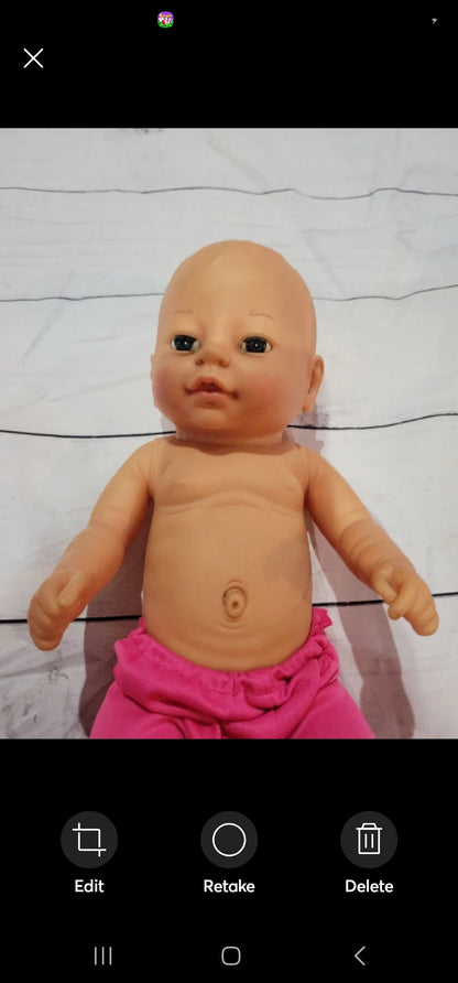 Cititoy Reborn Girl 14"  Baby Doll 1994 anomatically correct w/  pink Flamingo outfit Tennessee Junk Trunk