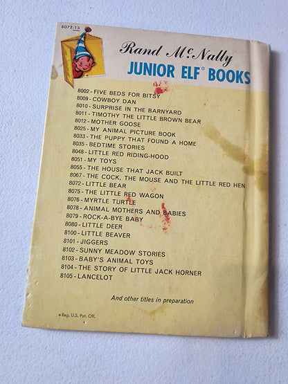 Vintage 1956 A Rand McNally Junior Elf Book Little Bear Picture Storybook Tennessee Junk Trunk