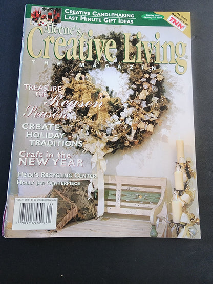 Aleene's Creative Living Dec. 1998 Craft Sewing Quilting craft book Tennessee Junk Trunk