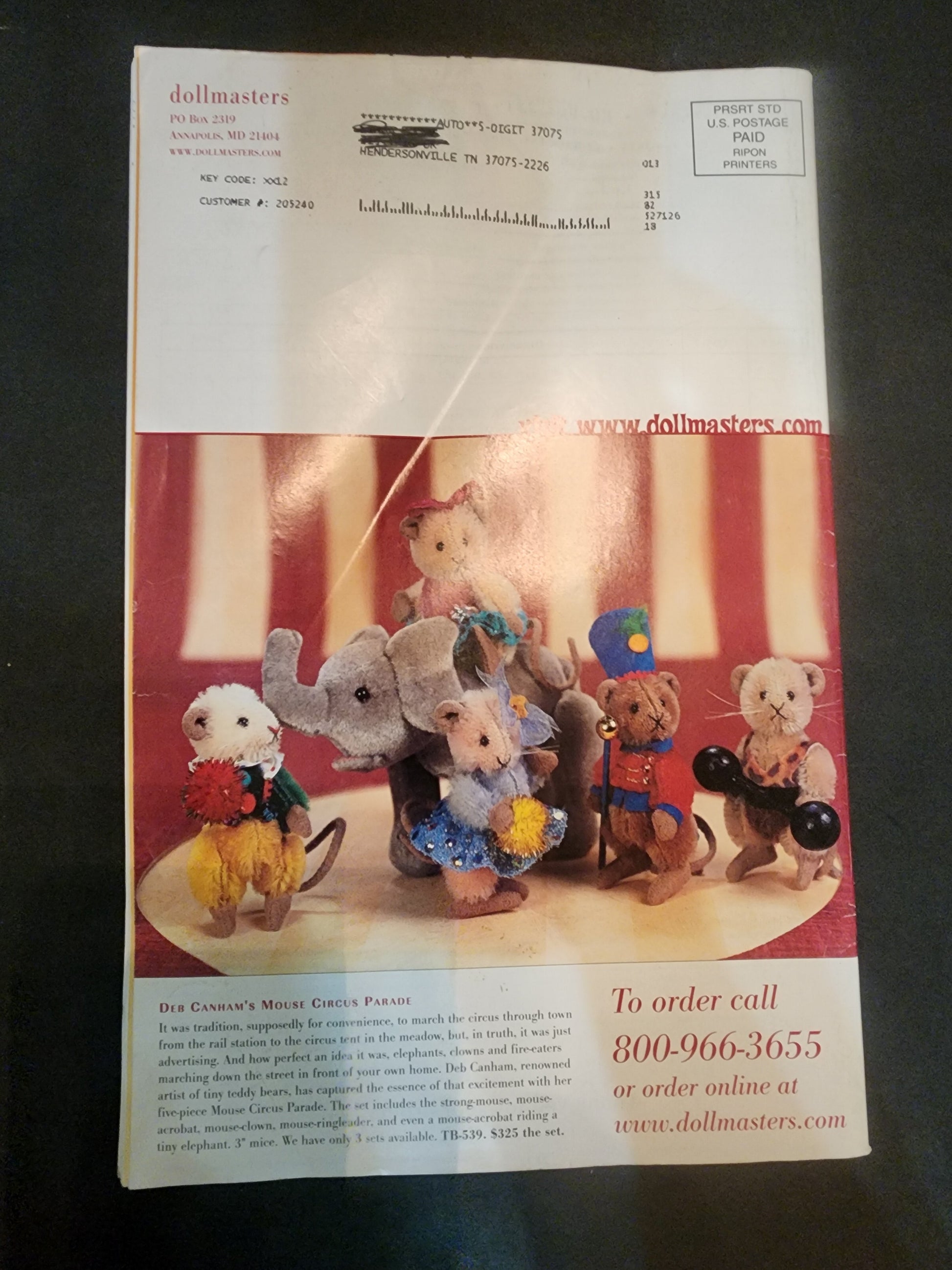 Dollmasters Catalog, A Treasury of Nostalgia, Grown-up Gifts Collectibles  2008 Tennessee Junk Trunk