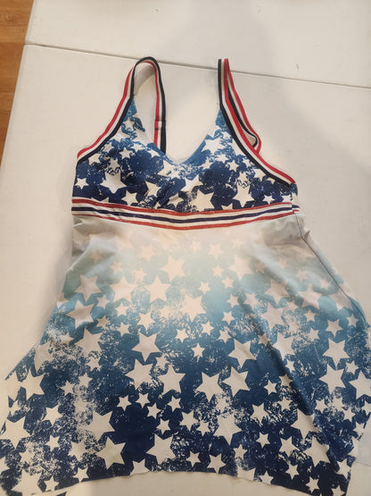Women's Two-piece tankini Patriotic swimsuit XL 16 Tennessee Junk Trunk