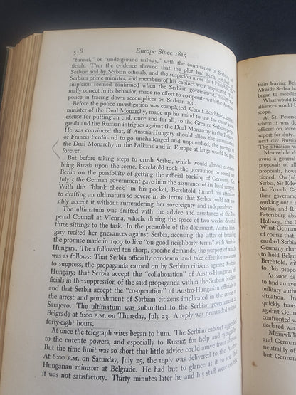 Europe Since 1815, Garrett and Godfrey HB 1947, History Book Tennessee Junk Trunk