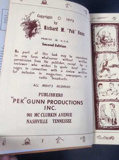 Keep on Laughing: Tennessee Folk Lore by "Pek" Gunn (1975 Hardcover) Tennessee Junk Trunk