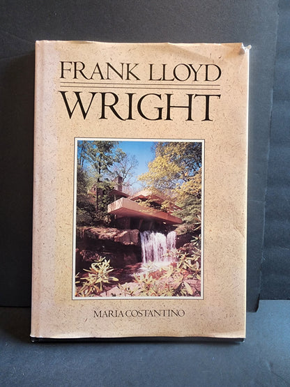 Frank Lloyd Wright Hardcover Book Maria Costantino Architecture Photos Fallingwater 1991 Tennessee Junk Trunk